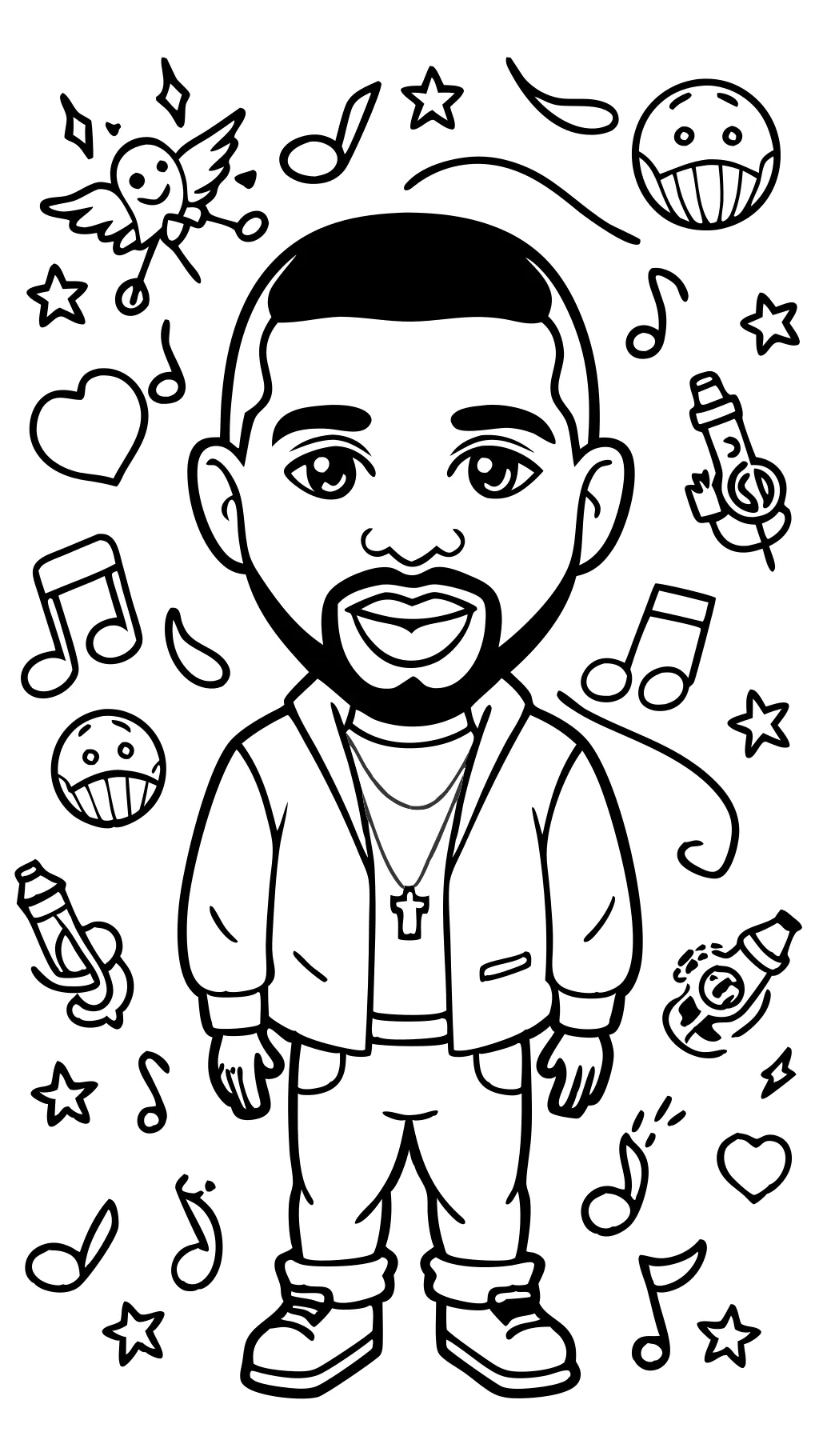 coloring pages of drake